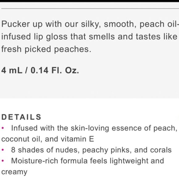 Too Faced Poppin Peach Lip Oil - Picture 2 of 3